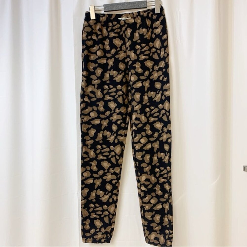 Brunette The Label Best Friend High Rise Jogger Black Leopard XS/S NWT